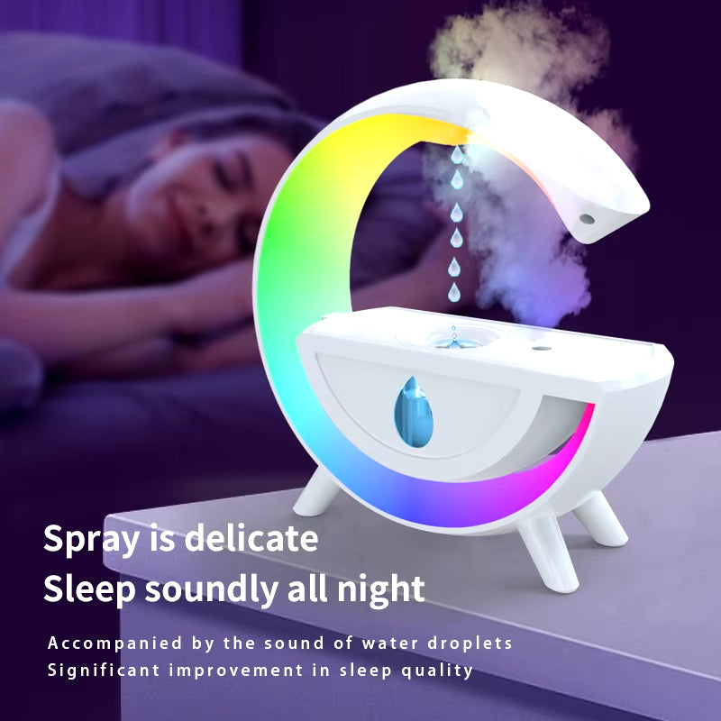 Anti-Gravity Air Humidifier 350Ml RGB Night Light Water Droplet Sprayer Creative Home Office Mist Maker Ultrasonic Cool Mist