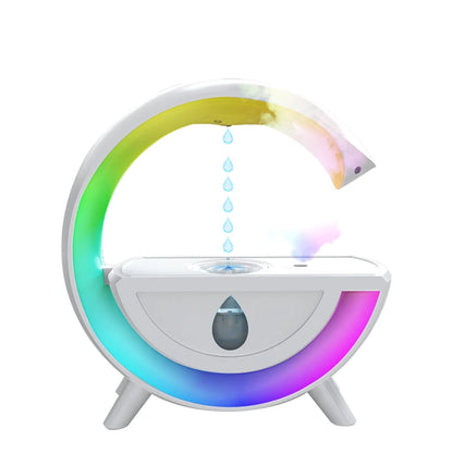 Anti-Gravity Air Humidifier 350Ml RGB Night Light Water Droplet Sprayer Creative Home Office Mist Maker Ultrasonic Cool Mist