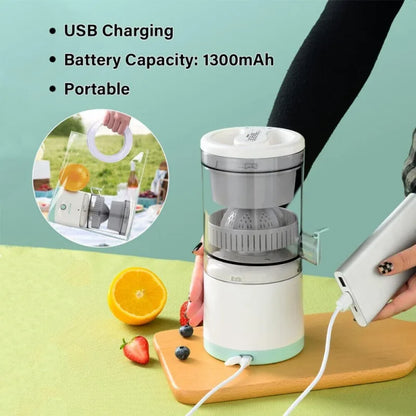 Electric Juicer Rechargeable - Citrus Juicer Machines with USB and Cleaning Brush Portable Juicer for Orange, Lemon, Grapefruit